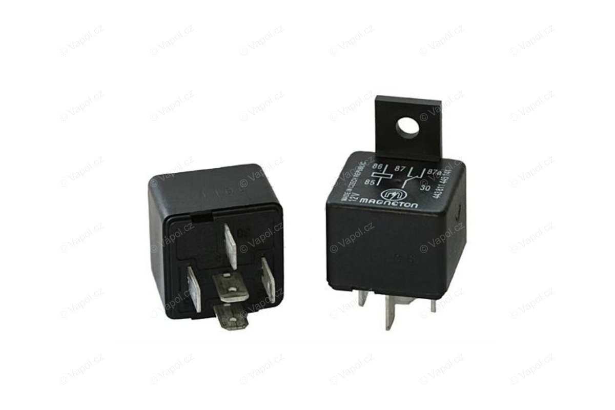 Hella MAG9445141 Kapcsolórelé 12 V / 20-30 A tartóval (5 érintkező) HELLA